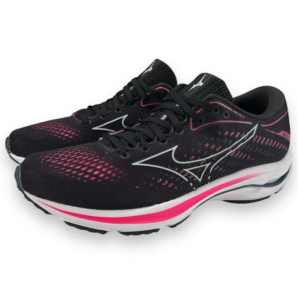 *MIXED SIZES* Mizuno Wave Rider 25 Womens Left 10 Right 9 Cancer Awareness READ!